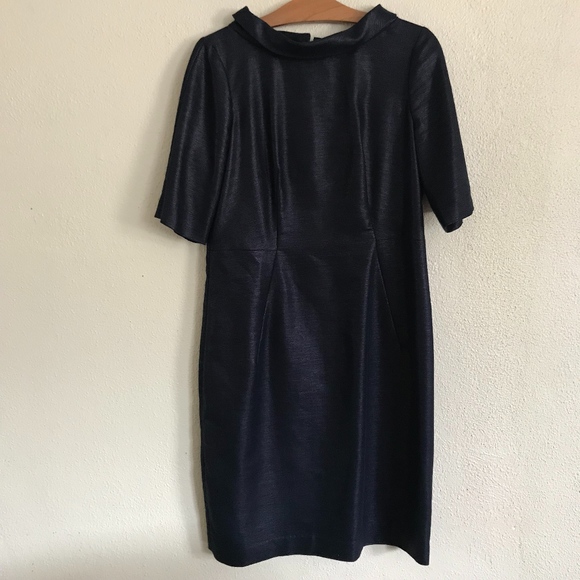 Banana Republic Dresses & Skirts - Banana Republic tweed textured blue metallic dress